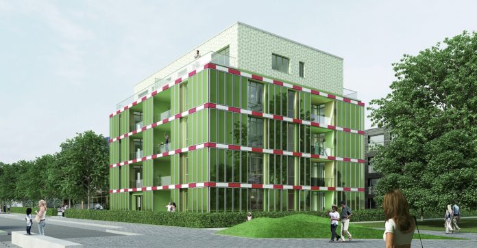 IBA Hamburg BIQ feiert Richtfest