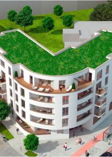 In Bremen wird auch mit Gründächern gebaut