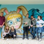Azubis der GWG München gestalten Graffiti im Hasenbergl