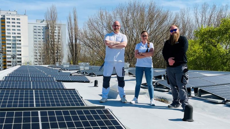 Photovoltaikanlagen: Berliner Vonovia Wohnanlagen mit Gründirektstrom
