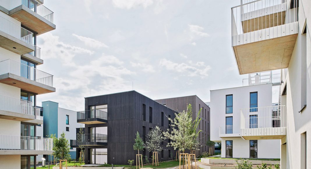 Das neue Stadtquartier Wildgarten in Wien-Meidling spielt in puncto Nachhaltigkeit alle Stücke – und verblüfft mit zwei Gebäuden in Ziegelmassivbauweise mit acht Geschoßen.