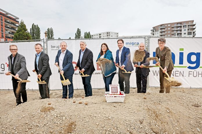 Spatenstich im 22. Bezirk in Wien – das Projekt „Rote Emma“ der BWS und Migra