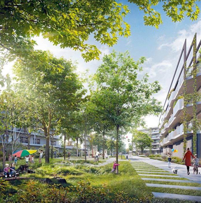 Grünes und soziale Vorzeigeprojekt „Gnice“ der Heimat Österreich in Salzburg.