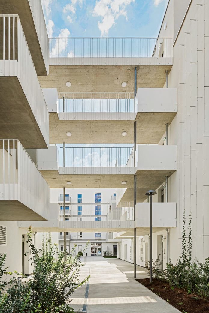 Von außen und innen gut durchlüftet: Das Plusenergie-Quartier Campo Breitenlee der ÖVW und Wiener Heim