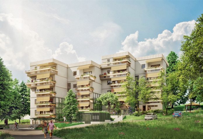 Reallabor Gebäude: Rendering für den Gebäudekomplex in der Billrothgasse Reallabor Gebäude: Rendering für den Gebäudekomplex in der Billrothgasse