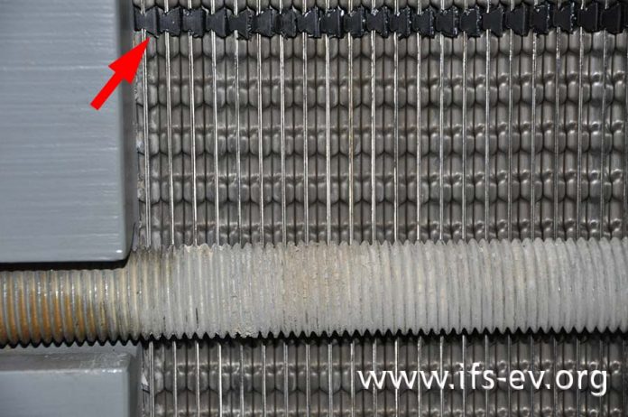 Dichtungsmaterial im Wärmetauscher versagt