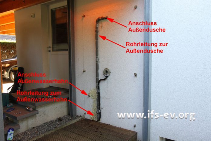 Eispfropfen im Duschkopf - Wasserschaden