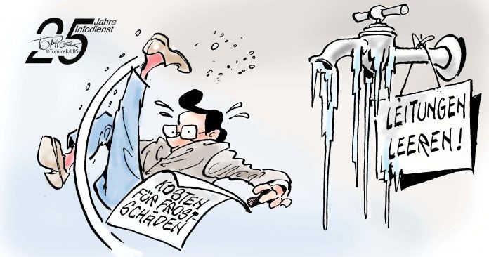 Leitungen leeren - Sonst Probleme mit der Versicherung