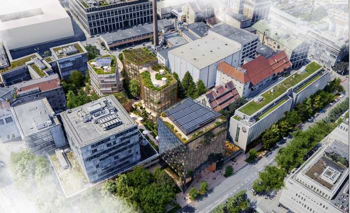 München - Architekturlandmark mit grüner Zukunft