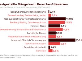 Alarmierend - 32 Mängel pro Hausbau