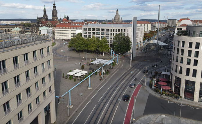 Biodiverse Schwammstadt: Zukunftsbild für den Dresdner Postplatz