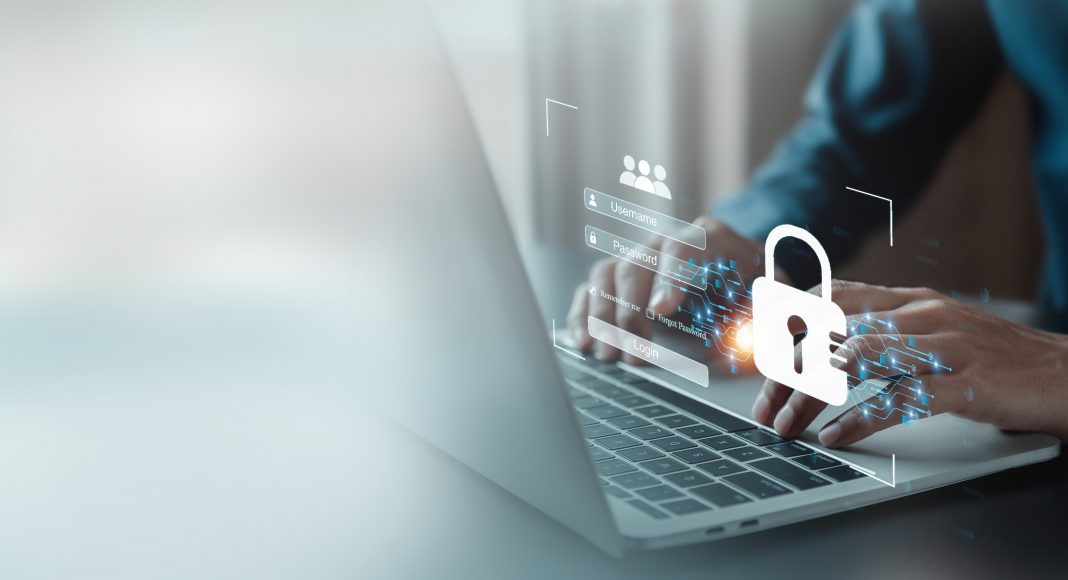 User authentication system with username and password, cybersecu Wie Cyberkriminelle die Bauwirtschaft ins Visier nehmen